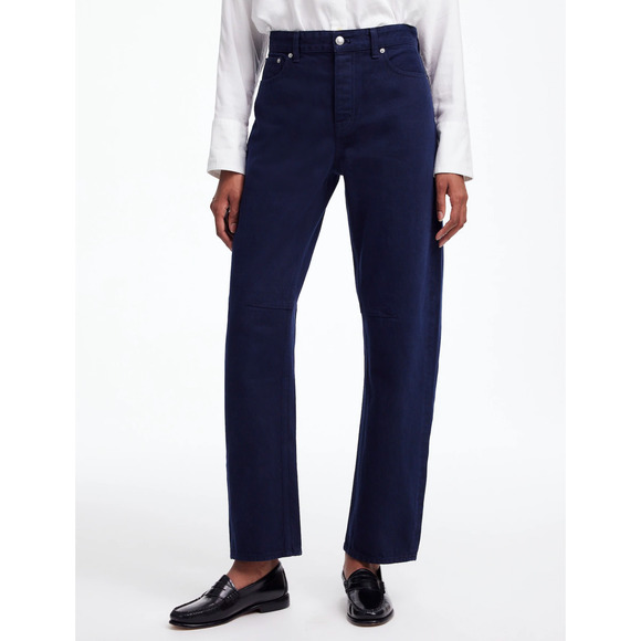 Madewell The Petite Darted Barrel Leg Jean Garment Dyed Juniper Berry US 28P NWT - Picture 2 of 14